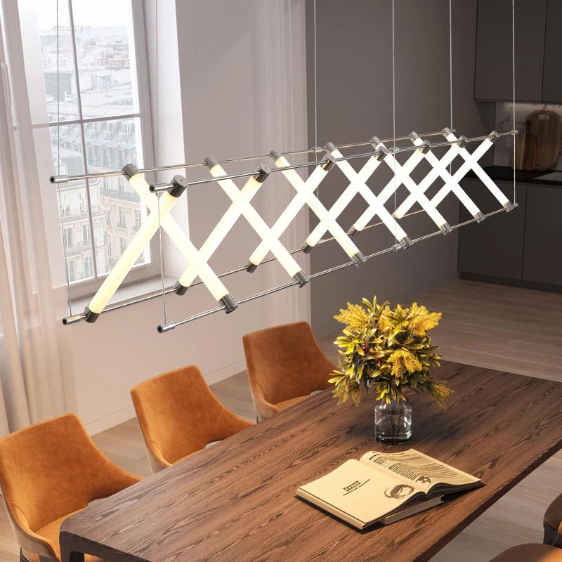 Modern Creative Dining Room Chandelier Combination Coffee Shop Bar Counter Lobby Cashier Minimalist Led Restaurant Pendent Lamp