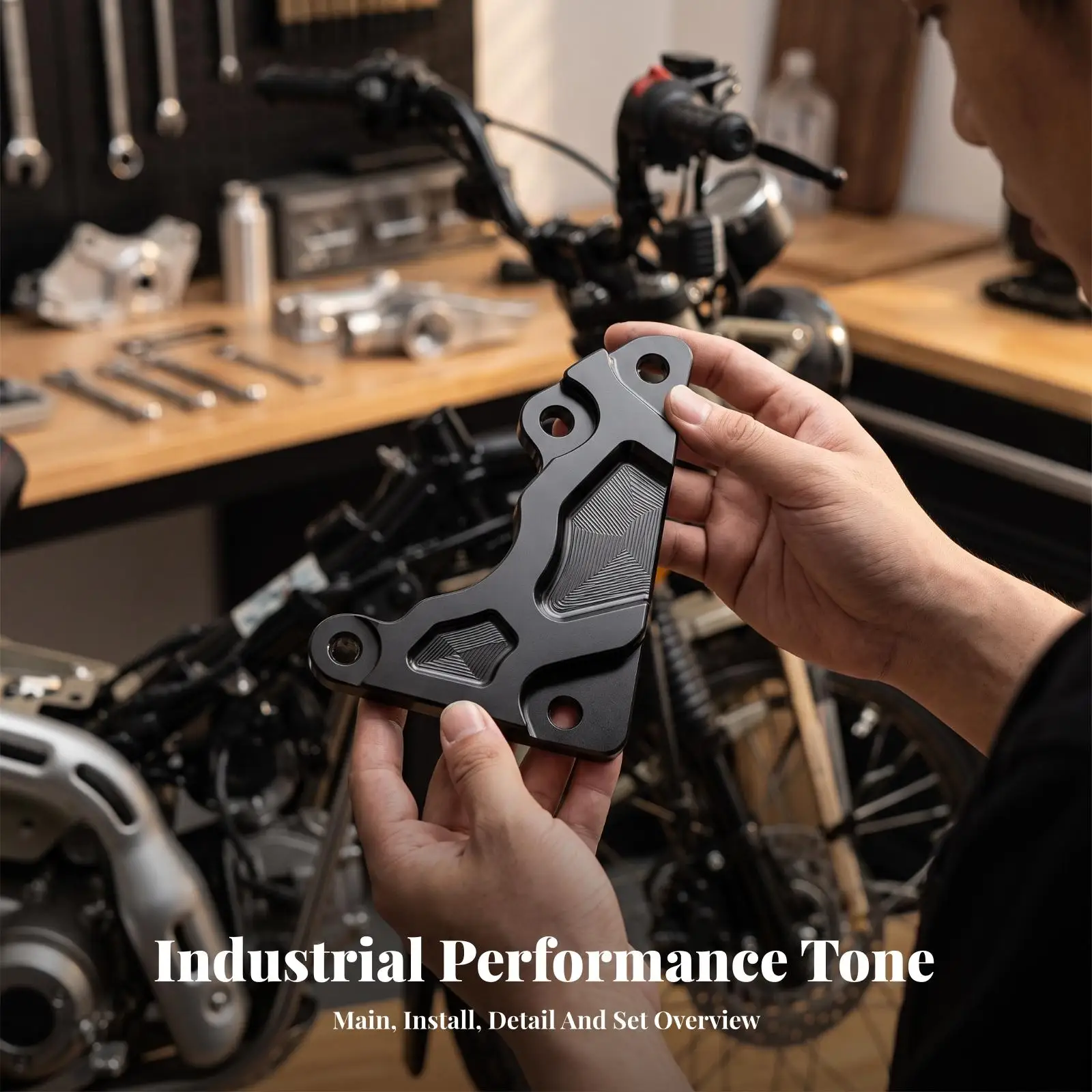 Rear Brake Caliper Bracket Anodized Crab Style Brake Bracket Precision-Machined Bolt-on for CT125 Owners