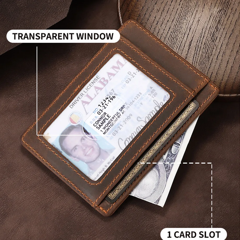Topowy portfel Airtag z prawdziwej skóry na karty Portfel męski Portfel Airt Tag z uchwytem Airtag — zdjęcie 3