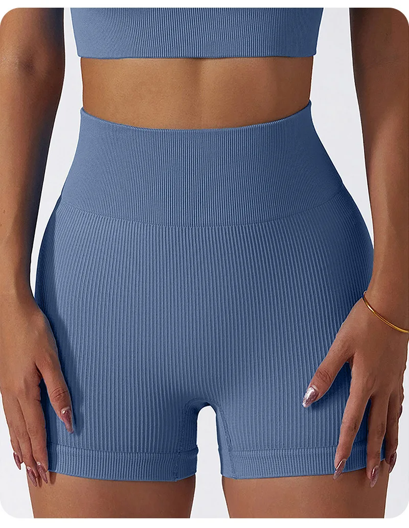 JHJN Yoga Shorts High Waist Lift Buttocks Elasticity Exercise Hot Pants Summer Women's Clothing Tight Fitness Pants Sweat Pants