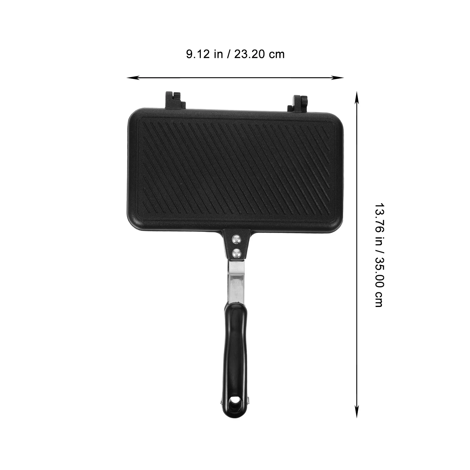 

Double-Sided Non-Stick Sandwich Pan Aluminum Alloy Breakfast Tool Easy Clean Sandwich Maker Kitchen Baking Pan