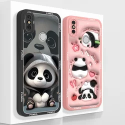 Panda Case For Xiaomi Mi A2 Mi A3 Mi 6X CC9E Cute Bumper Soft Liquid Silicone Phone Back Cover Full Protection Shockproof Funda