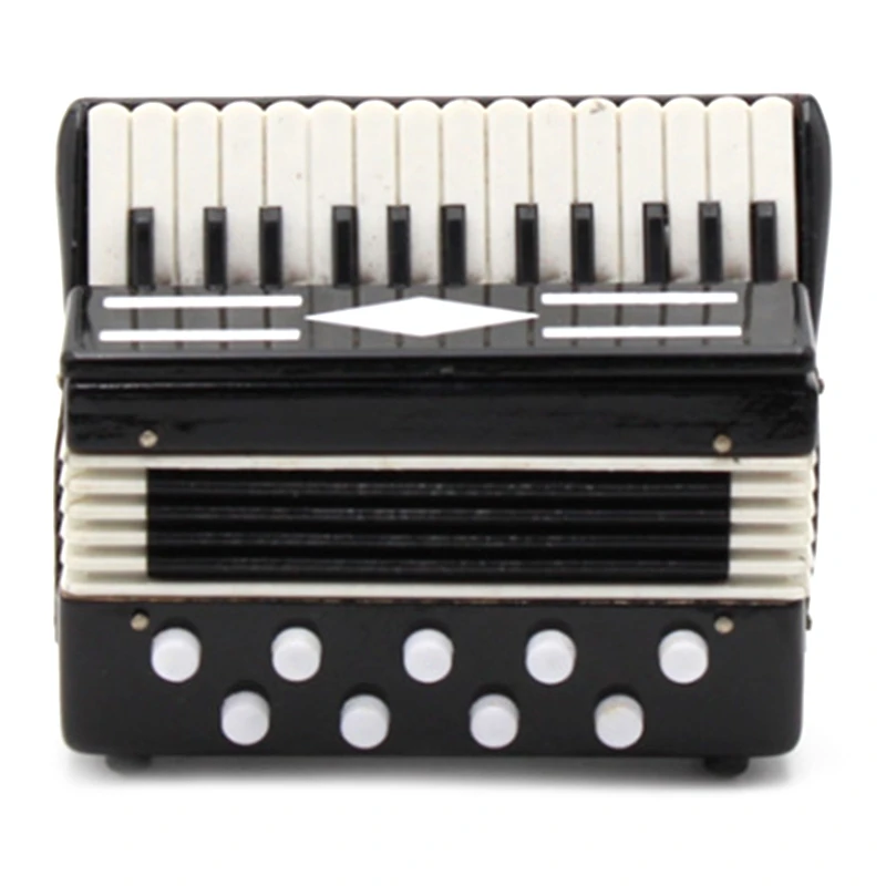 Miniature Accordion Mini Musical Instrument Accordion Exquisite Musical Instruments Holiday Decoration Music Gifts