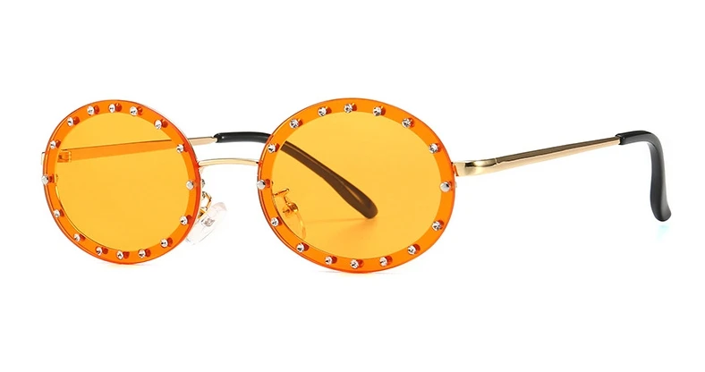 46127 Luxus-Sonnenbrille mit Diamantrahmen, Damenmode, kleine Größe, ovaler Sonnenschutz, Vintage-Schutz, UV400 – Detail 14