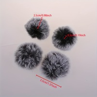 Basix Plush Lapel Microphone Cover - USB Type-C, Faux Fur Windproof Noise Reduction for Interviews & Live Streaming