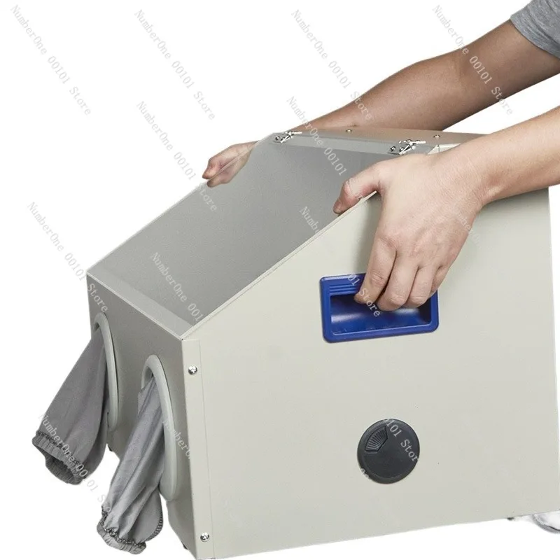 Workshop Grinding Dust Collection Box No Installation Integrated Transparent Bead Blast Polishing Workbench Metal Engraving