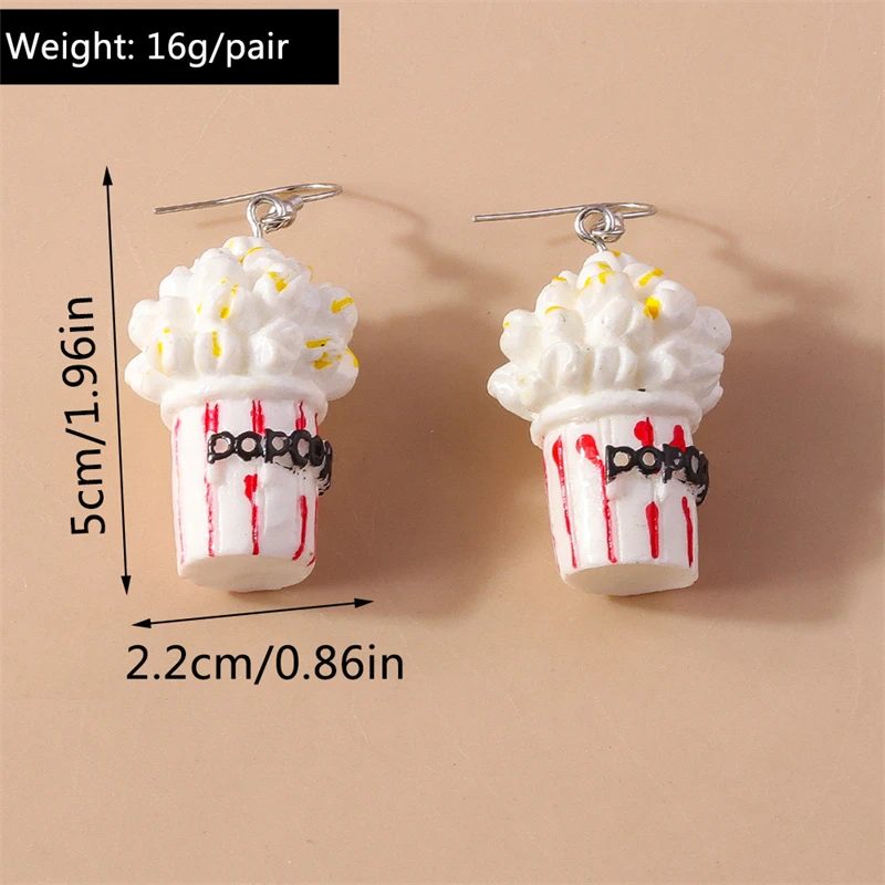 Süße Lebensmittel-Kuchen-Tropfenohrringe für Frauen und Mädchen, Party, Urlaub, Schmuck, Geschenke – Detail 9