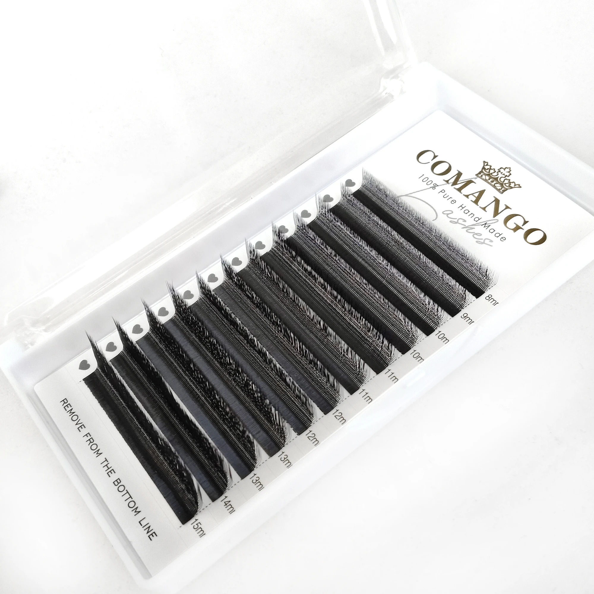 CoMango U-Form YY 3/4/5D Wimpernverlängerungen C/D/LU handgefertigte weiche W-Style-Wimpern Volumen-Kunstwimpern natürliche Wimp – Detail 6