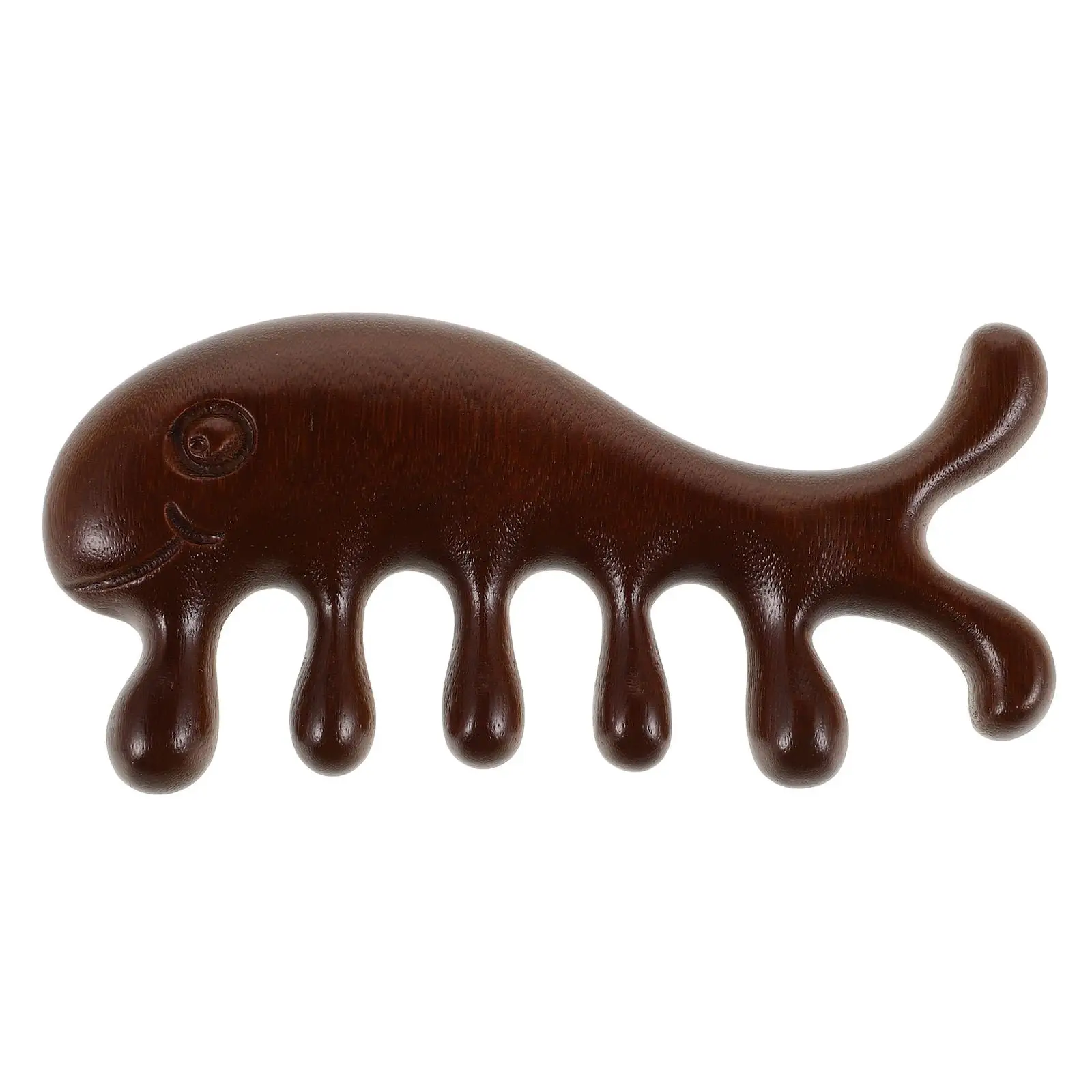 

S Massage Comb Scalp Head Massaging Tool Promotes Blood Circulation Meridian Therapy Durable Wooden Design Relieves Pain