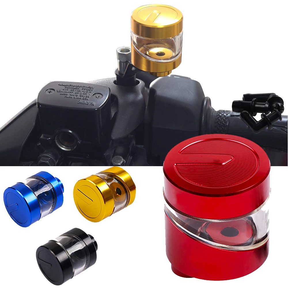 Motorcycle Front Rear Brake Clutch Cylinder Oil Fluid Reservoir Cup Tank For Honda Yamaha XMAX Suzuki Kawasaki BMW Accessories