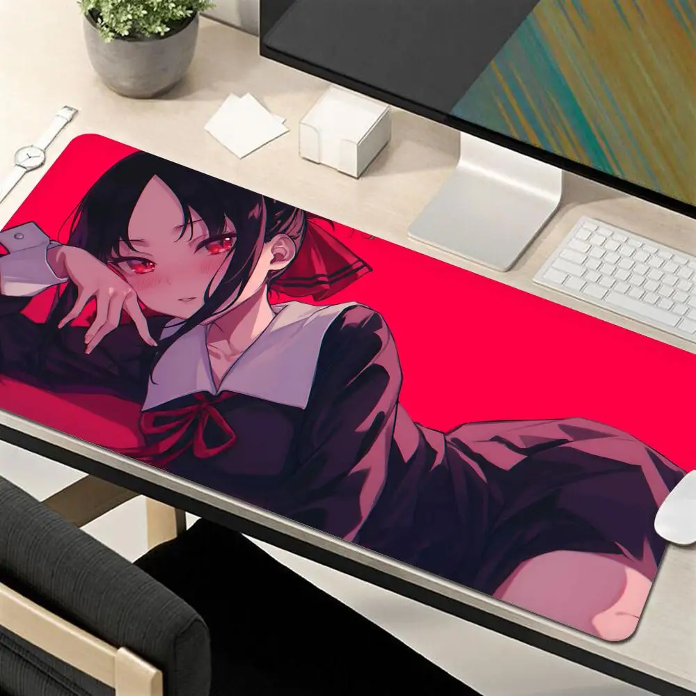 K-Kaguya Sama love is war Shinomiya Mouse Pad Mouse Pad Gaming Mousepad Speed Desk Mat Laptop Gaming Mats For Office Carpet Desk