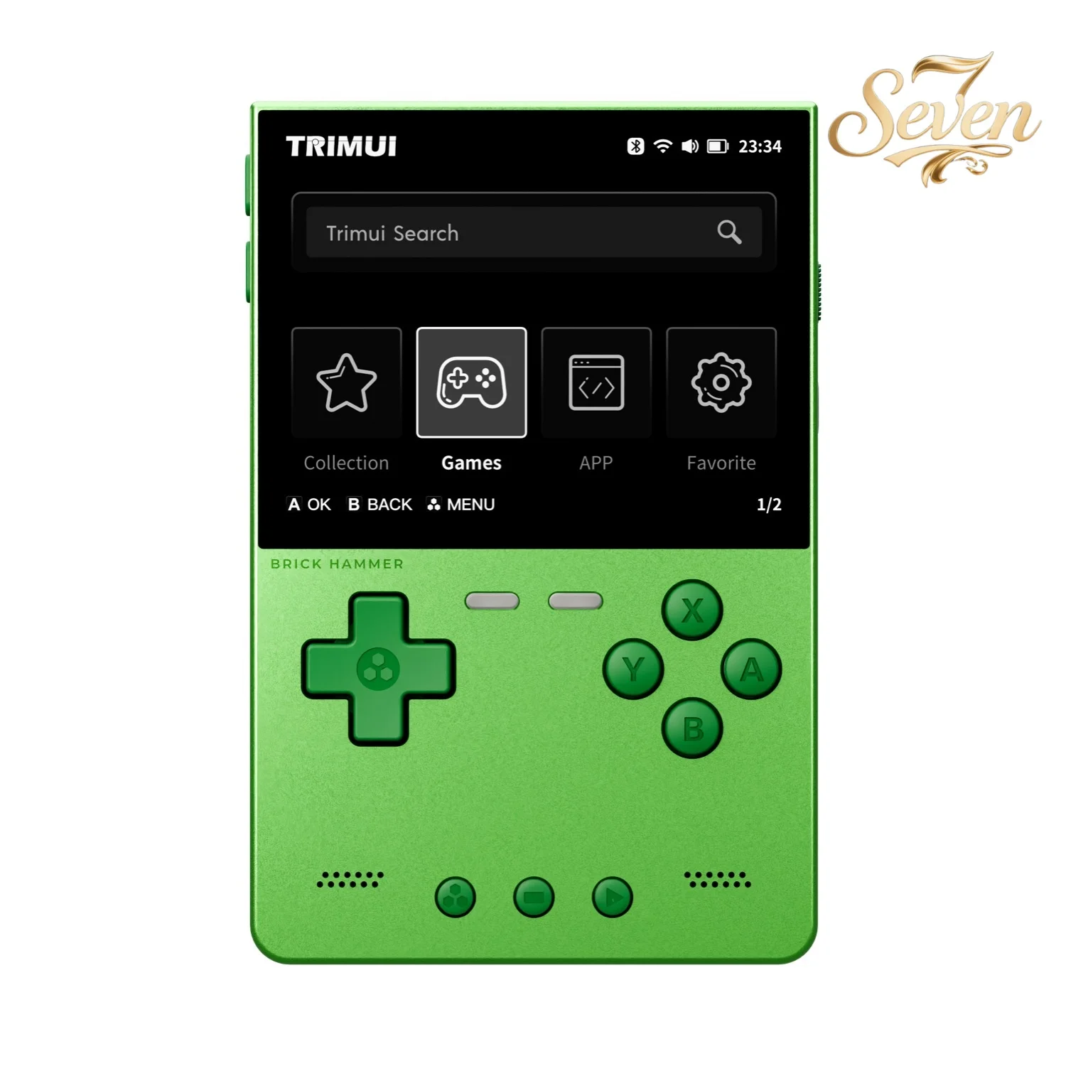 TRIMUI BRICK HAMMER ريترو وحدة تحكم بجهاز لعب محمول 3.2 IPS شاشة نظام لينكس CNC كامل المعادن المحمولة جهاز ألعاب الفيديو هدية #4