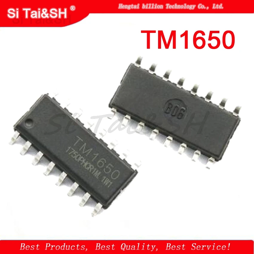 Si Tai&SH 10pcs TM1650 SOP-16 LED 1650 TM1812 TM1651 TM1616 TM1652 TM2291 TM512-AL1 TM512ADH drive control new original