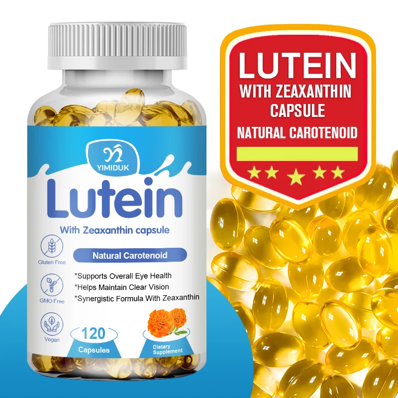 Lutein & Zeaxanthin Supplements Plant-Based Lutein & Zeaxanthin Eye Vitamins - Zeaxanthin Plus Lutein Supplement for Eyes