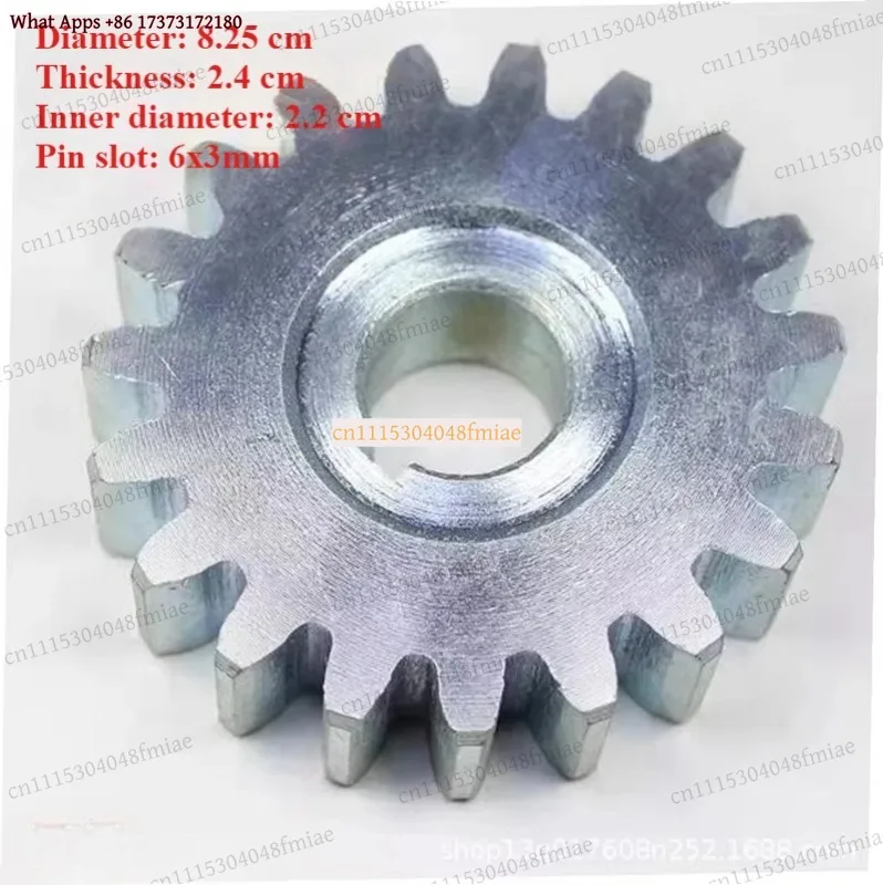Steel Gear Pinion for Sliding Gate Motor M4 19 Teeth 22mm Inner Diameter 82.5mm External Diameter Replacement Accessory