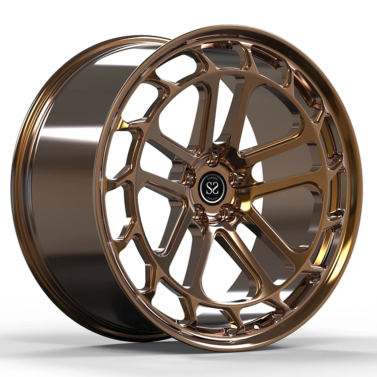 

Staggered 20x9.5 And 20x10.5 Bronze Custom 1-Piece Forged Rims For 2015 F06 BMW M6 Gran Coupe