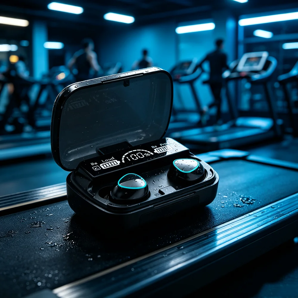 In-ear Bluetooth Headset LED Smart Digital Display Touch Sports Earphones HD Call 0 Delay TWS Wireless Earplug