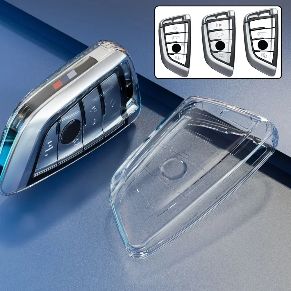 TPU Transparent Car Key Case Cover Holder Shell For BMW F20 G20/G30/G31/G32 G05 X6 X7 F45 F46 M5 F90 F48 X3 G01 X4 G02 X/5