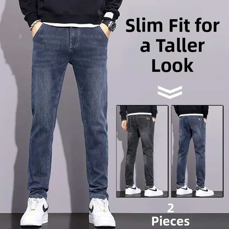 

Модные мужские джинсы свободного кроя, прямые, широкие, больших размеров, длинные брюки, повседневные, износостойкие, в корейском стиле, для осени и зимы, хлопковые...