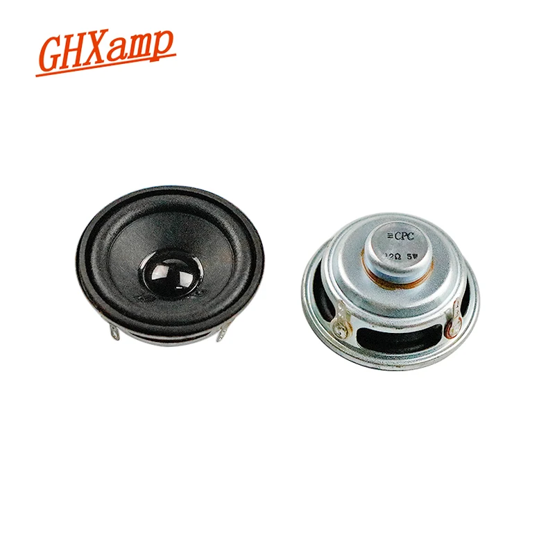 2inch 52MM Neodymium Full Range Speaker Paper Cone Foam Edge Clear and Natural Sound Quality 12ohm 5W 2PCS