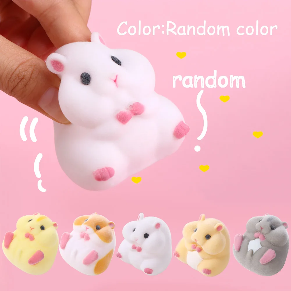 Soft Hamster Flocking   Anime Hamster Fatty Milky Capsule  Gashapon  Capsule Hamster Gashapon Hamster