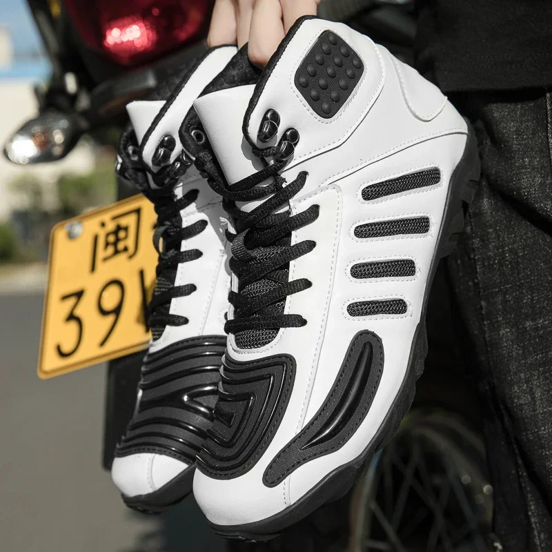 

Non-slip Sneakers Motorcycle Boots Waterproof Off-road Racing Boots Ride Protection Wear Resistant Windproof Motorcycle Shoes