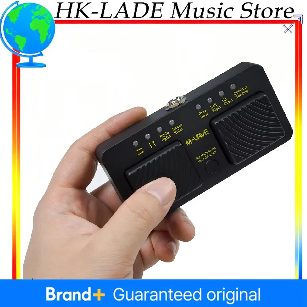 

M-VAVE Cube Turner Pro Wireless Bluetooth Page Turner Silent Foot Pedal USB Rechargeable For iPad iPhone Tablet Smart Phone