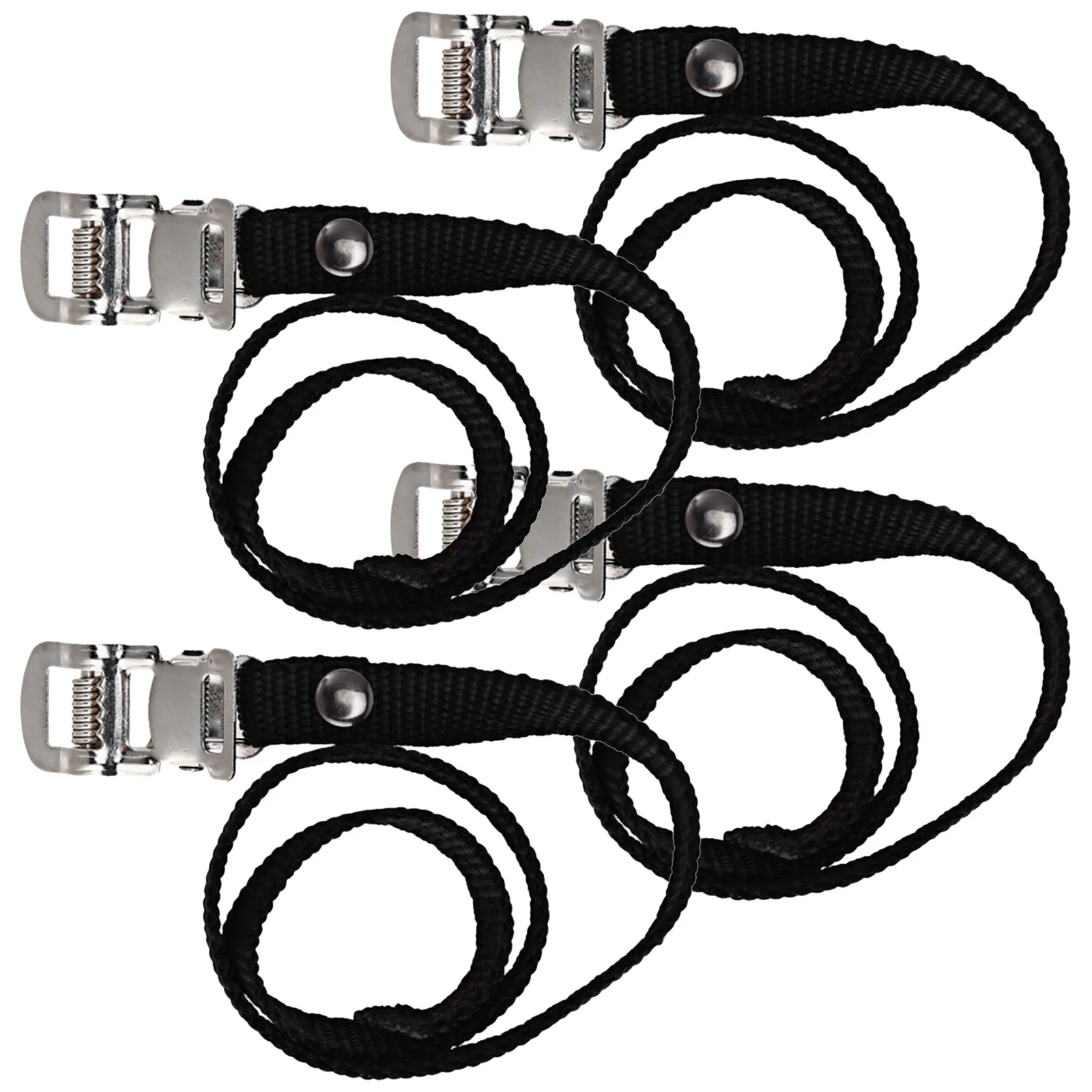 

4Pcs Foot Strap for Bike Pedals Heavy Duty Nylon Adjustable Binding Secure Fit for Fixed Gear Mountain Bicycle Use