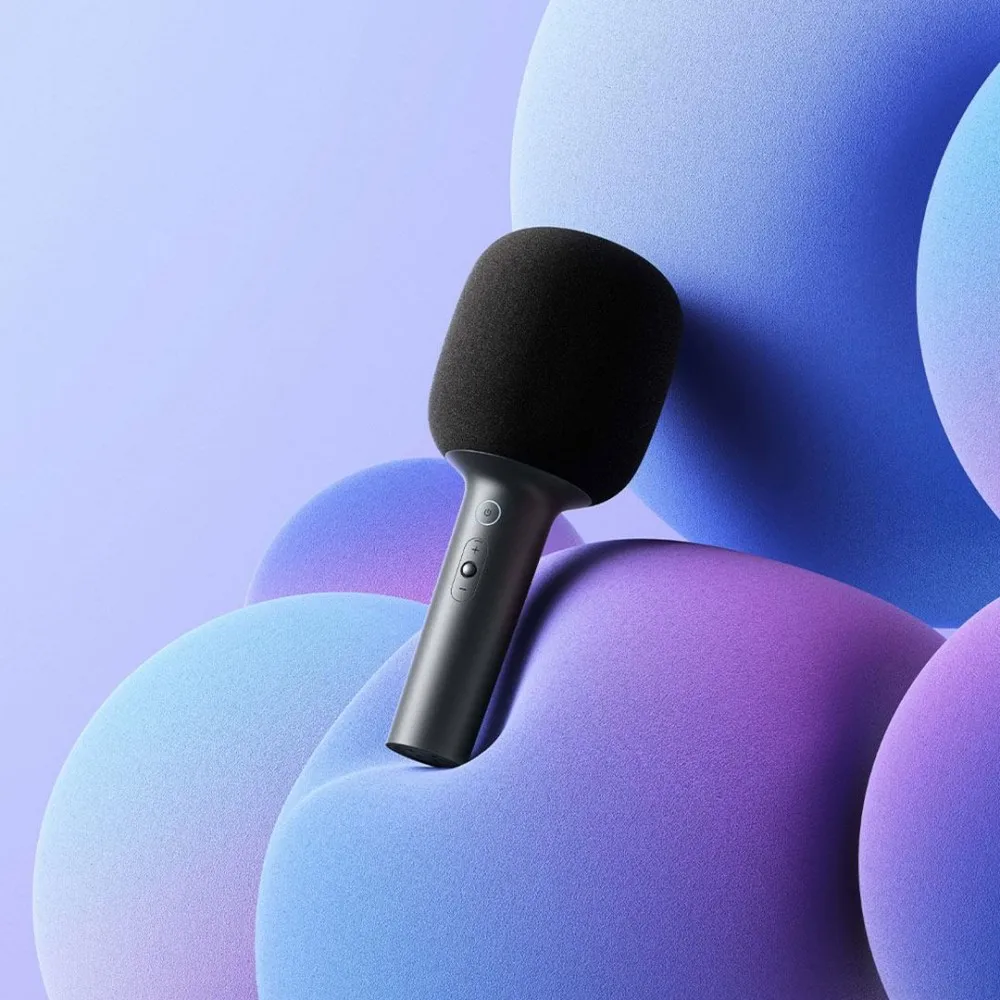 NEW MIJIA K-Song Microphone wireless bluetooth 5.1 DSP Noise Cancellation Stereo Sound Effect Double Duet with 9 Kinds Sound CN