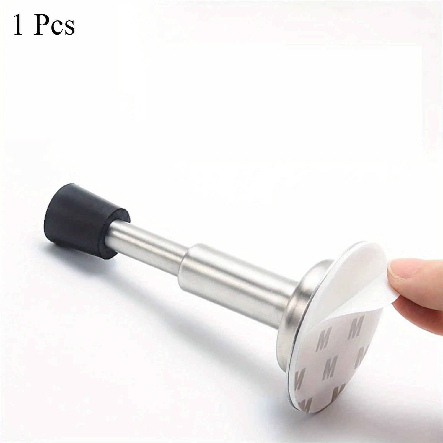 Stainless Steel Hydraulic Buffer Mute Door Stopper Non-Punch Wall-Mounted Doorstop Non-Magnetic Door Touch Hardware 1Pcs