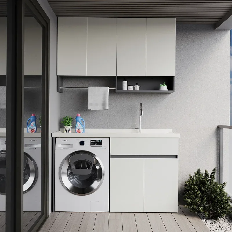 Balcony laundry cabinet Balcony laundry cabinet