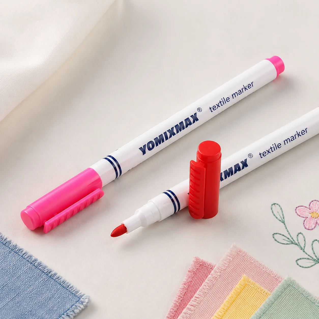 10Pcs Fabric Painting Markers, Color Art Pens, Non-Fading Graffiti Markers for T-Shirts Shoes, DIY Crafts Fabric Decoration Art