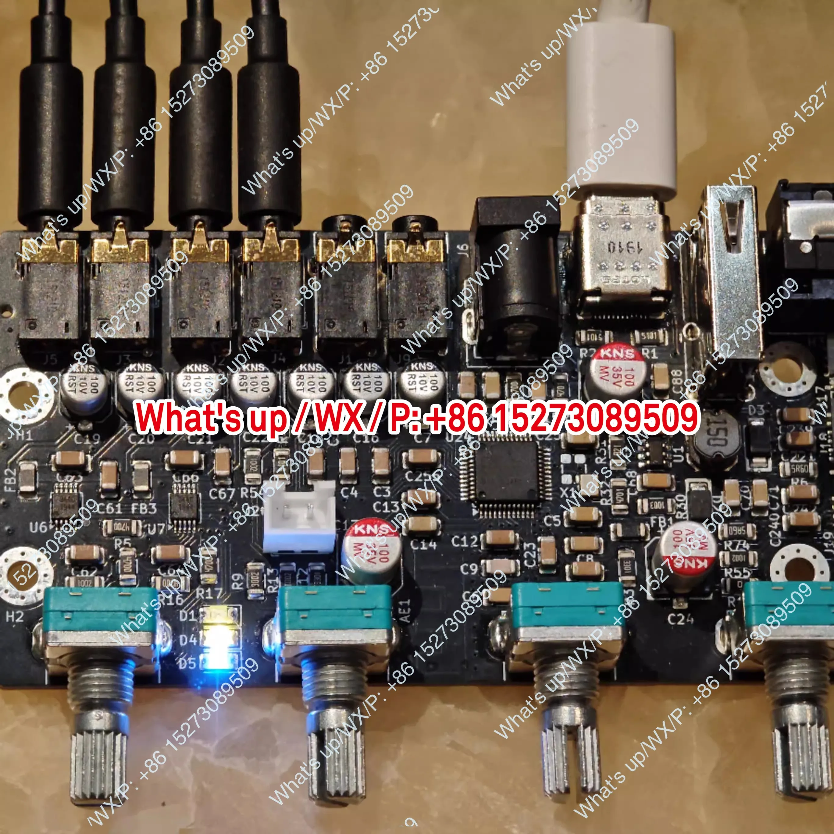 1 piece 7-channel DSP Preamp Mixing Board  7 Channels Each Channel Independent 15-band EQ