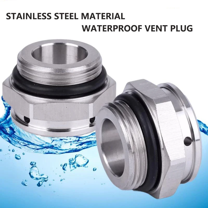 IP68 Metal Waterproof And Breathable Vent Plug M5-M20 Automatic Venting Breather Valve Heat Dissipation Pressure Relief Valve