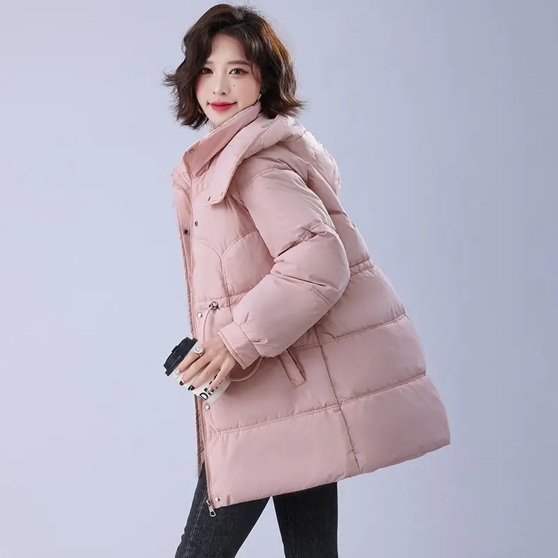 

Cold Weather Parka Coat 2025 New Release Fashion Versatile Slimming Hooded Down Jacket Winter Outerwear