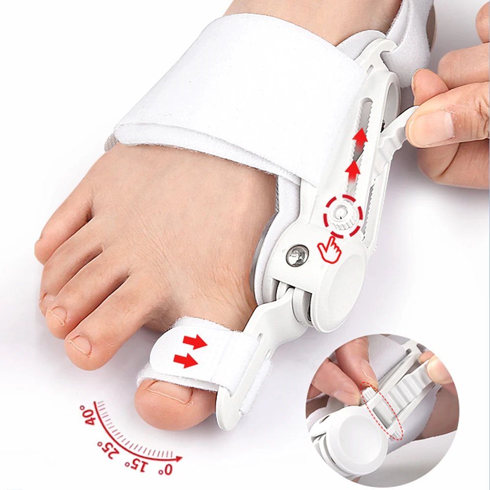 Adjustable Bunion Corrector Hallux Valgus Corrector Foot Toes Separator Finger Corrector Splint Relief Orthopedic Pedicure