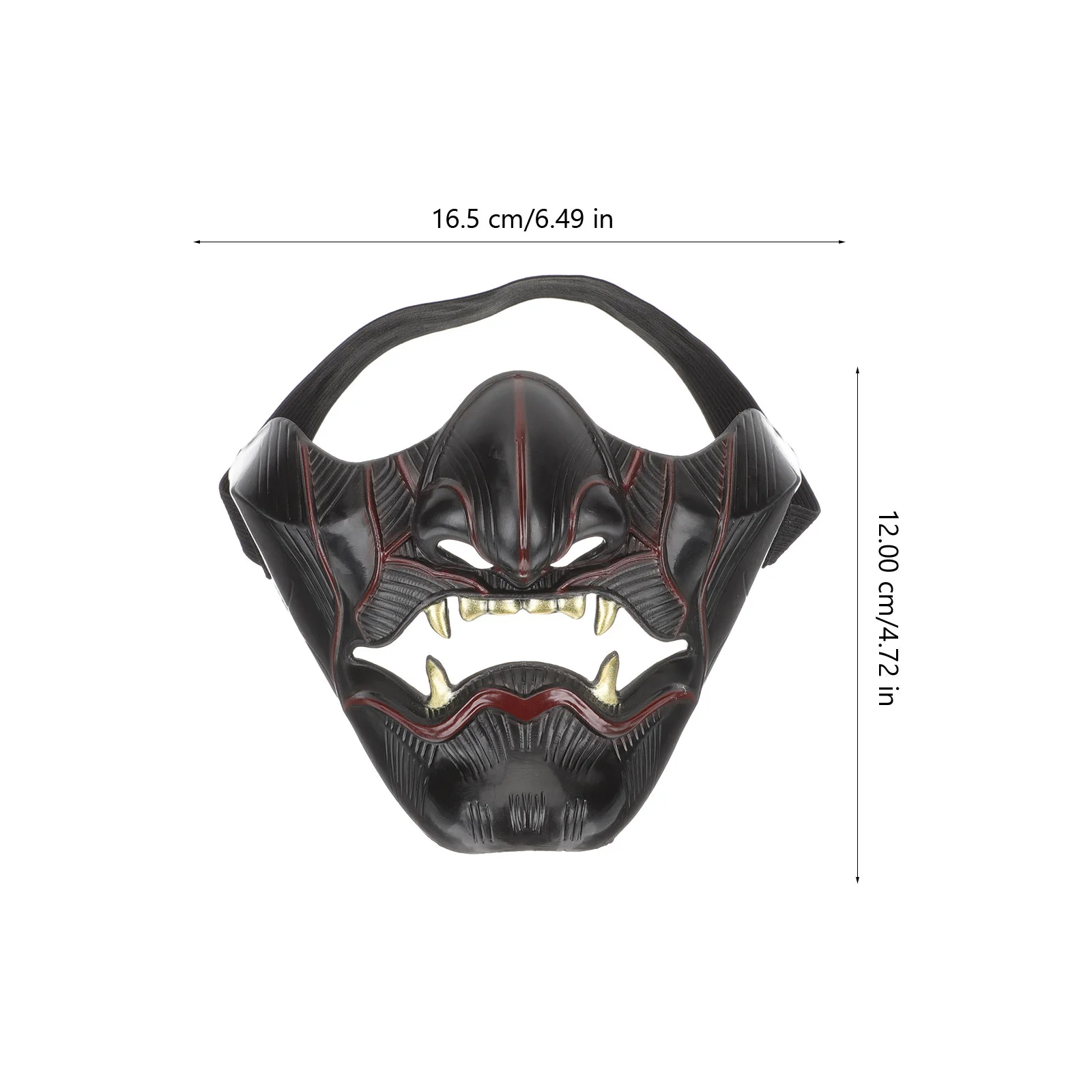 Masks Halloween Half Samurai Cosplay Decor Mens Room Costume Japanese Demon Oni Party Face Mask Masquerade Anime Tengu Carnival