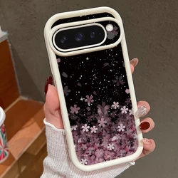 Cherry Blossom Pattern TPU Case For Google Pixel 8 7 10 Pro 9A 8A Pixel 10 9 Pro XL Shockproof Soft Silicone Phone Cover Cases