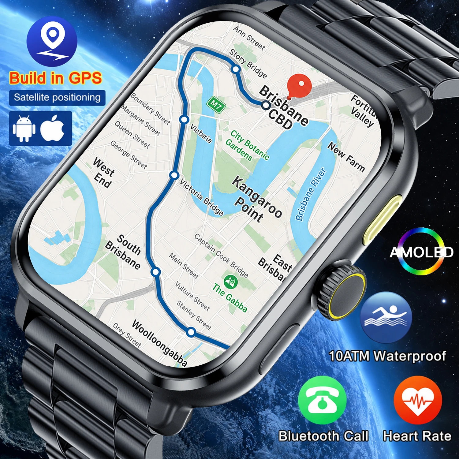 2026 New GPS Trajectory Smart Watch 1.85