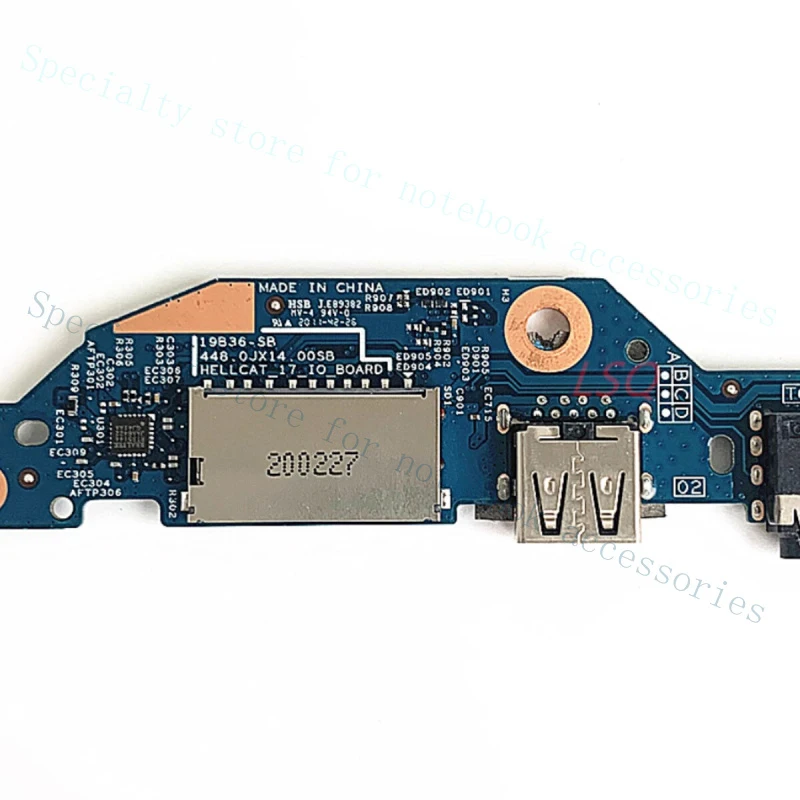 A+  for Dell Inspiron 7706 2-in-1 USB Board Audio Board SD Card Reader Board 0DFKXV