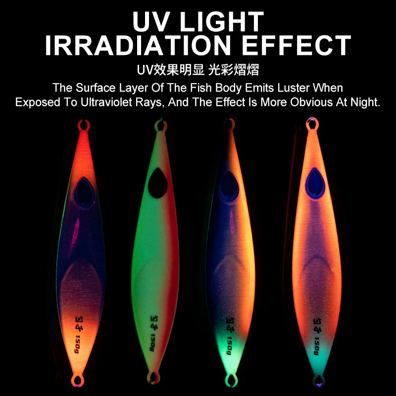 TEASER J125 80g 100g 150g Spoon Slow Pitch Jig, Deep Sea Boat Fishing Lure, Lead Jig for Grouper - view 4