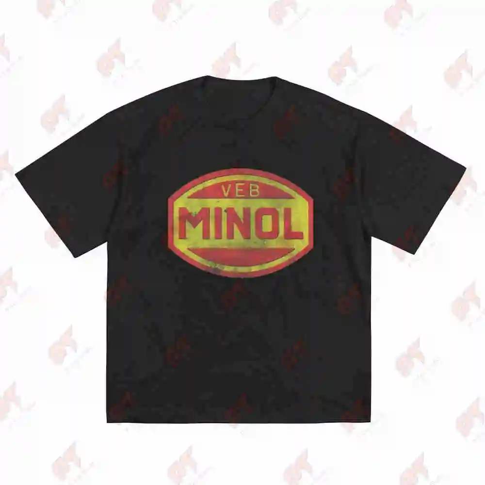 VEB Minol Vintage 80S 90S Short Sleeve Tee 100% Cotton T-Shirt