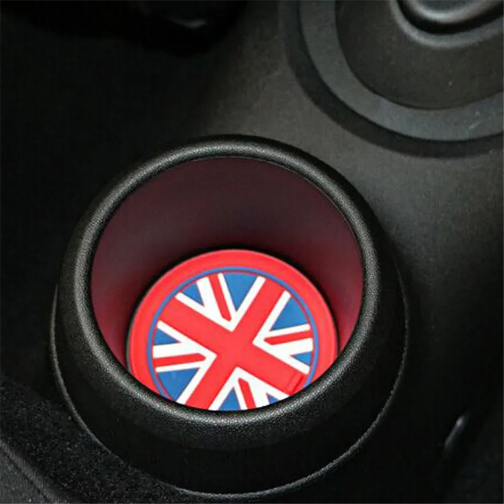 For MINI COOPER Cup Holder Mats Silicone MATS NON-SLIP Mats One Clubman Countryman R55 R56 R57 R60 R61 F55 F56 Accessories