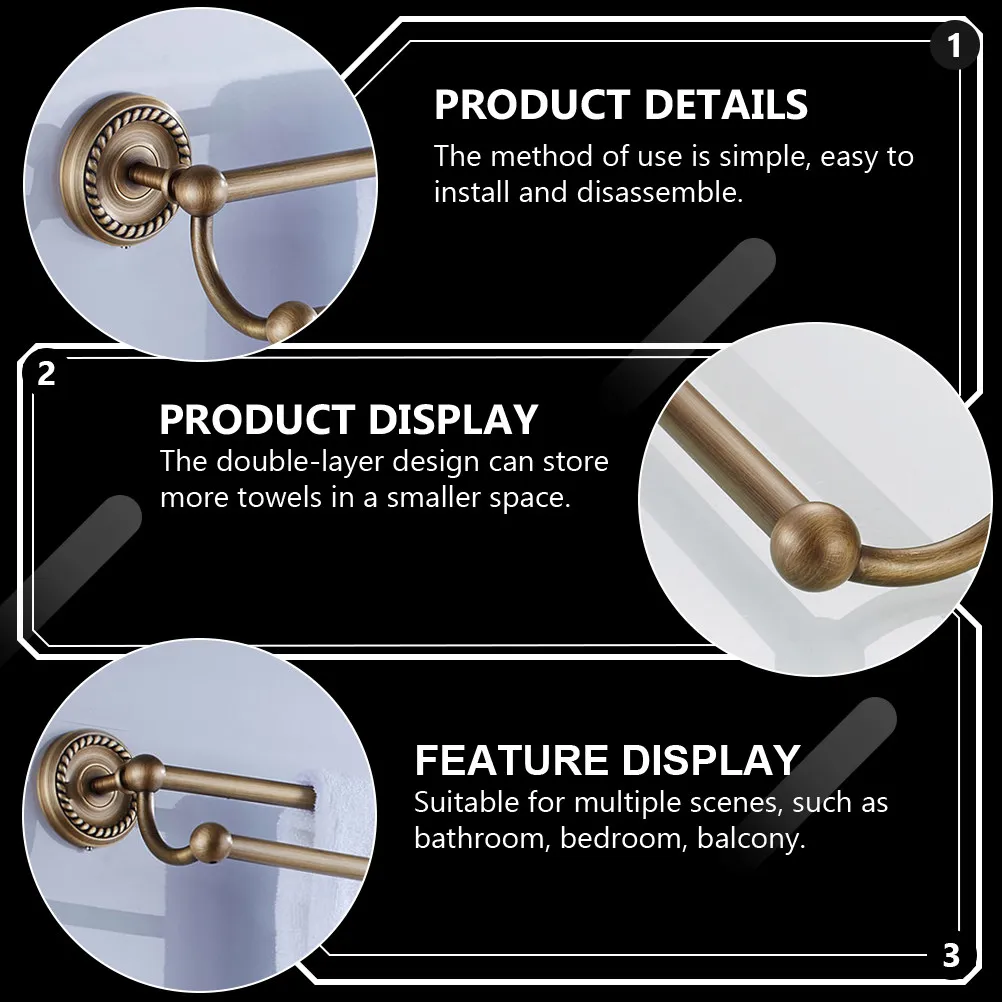 

Черная настенная вешалка для полотенец для кухни и ванной комнаты, сверхпрочная, для небольших помещений, современный минималистичный дизайн, нержавеющая сталь