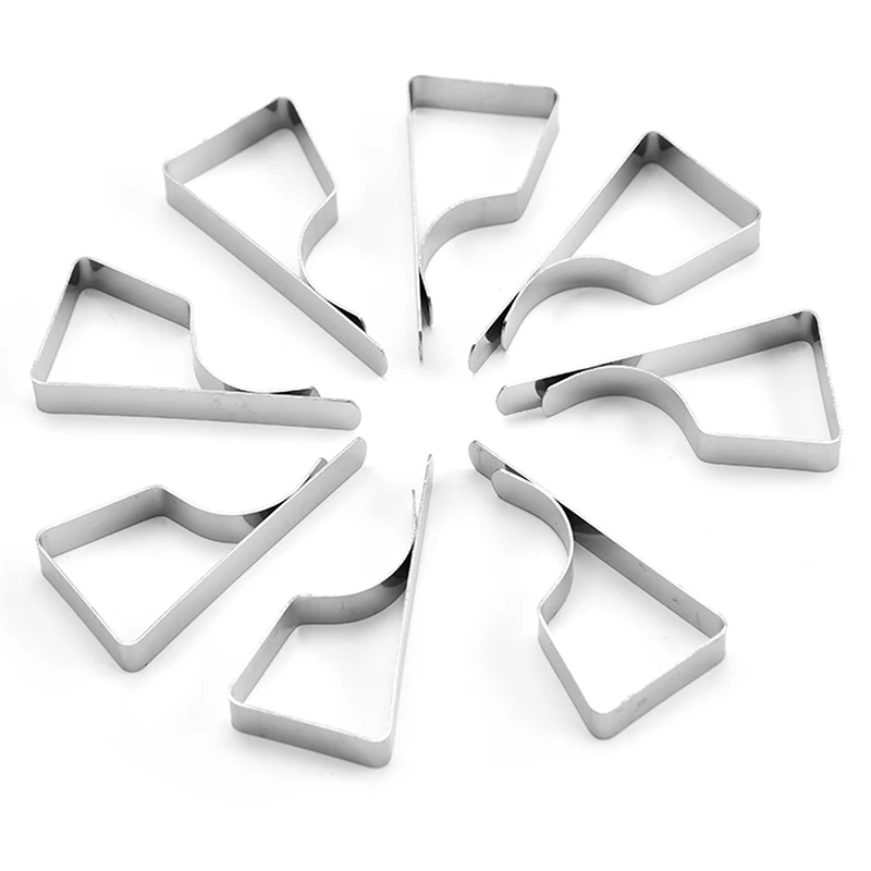 4/8PCS Stainless Steel Table Cloth Clamps Tablecloth Clip Holder for Party Table Cover Clip Holder Tablecloth Stable Clips