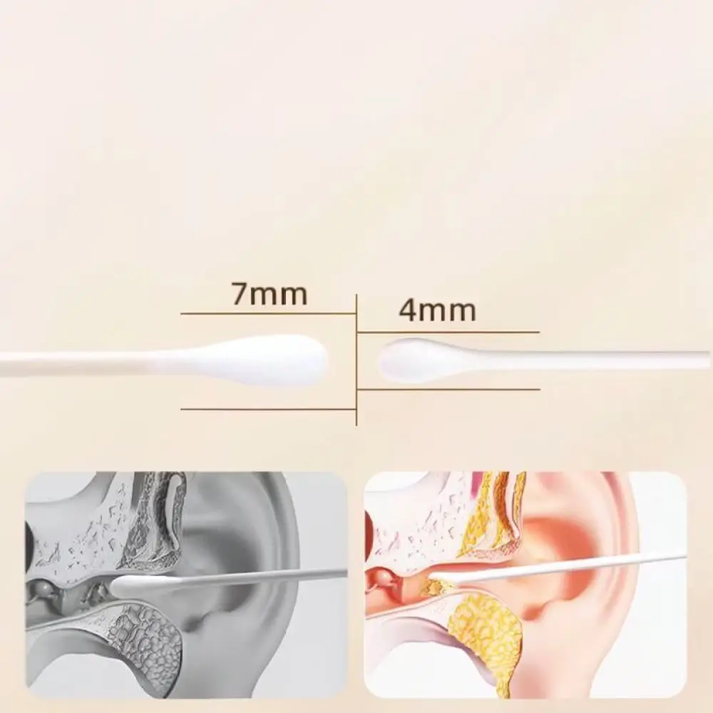 Premium Ear Cleaning Cotton Buds Double Head Design Soft Spiral Tip Hygienic Applicator For Daily Ear Care Use