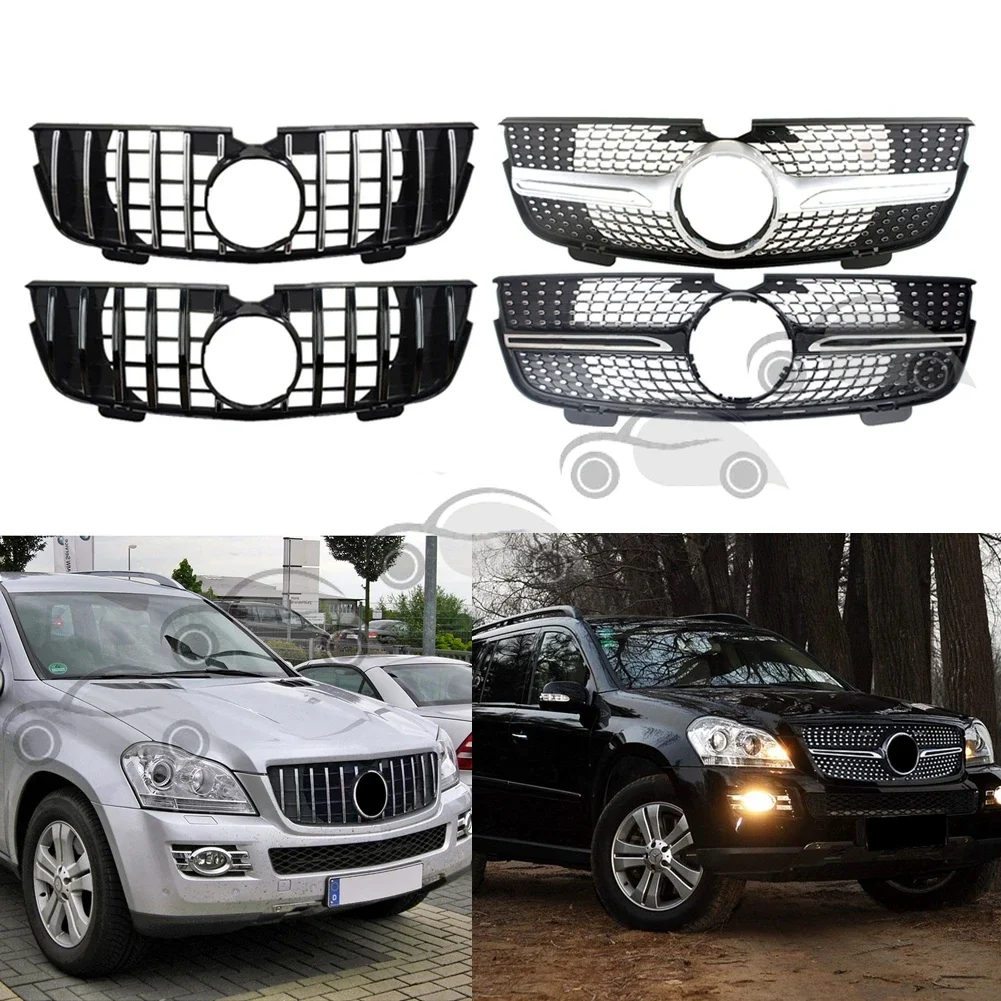 

Front Racing Facelilft Bumper Grill Upper Grilles For Mercedes-Benz X164 GL-Class 2007-2009