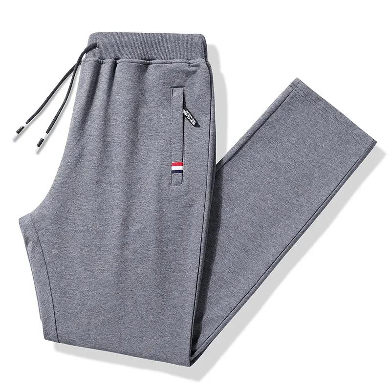 Pantalones de chándal informales para hombre, Pantalón de algodón elástico, talla grande 8XL, Color sólido, a la moda, HX486