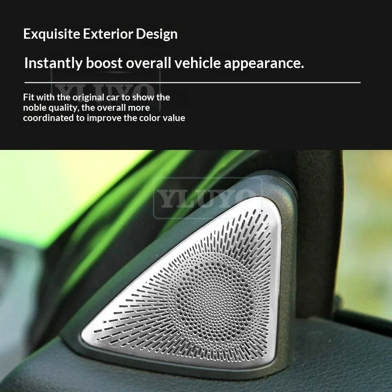 Interior Modification Tweeter Speaker Decorative Covers Accessories for Mercedes-Benz 2011-2012 SLK200, SLK300, SLK350
