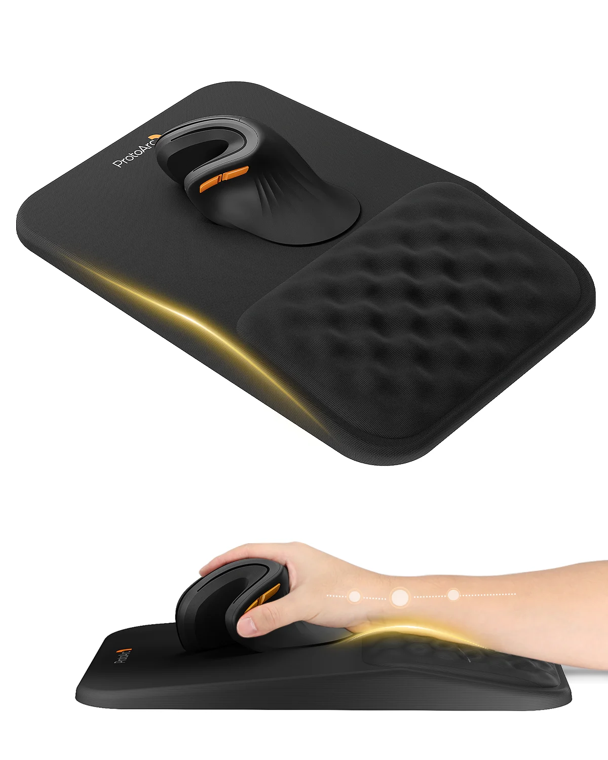Tappetino per mouse ergonomico ProtoArc con supporto per il polso